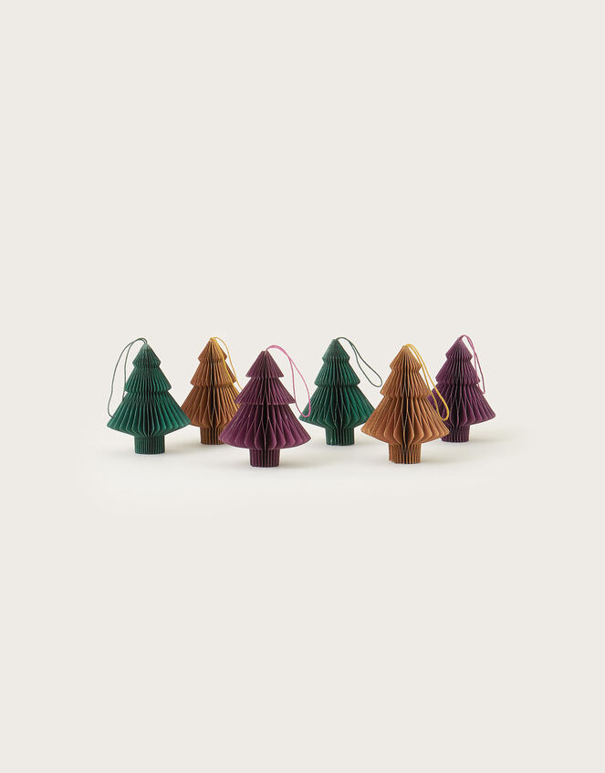 Christmas Tree Paper Decorations 6 Pack, , large