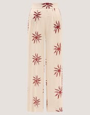 Sunnie Wide Leg Beach Trousers, Ivory (IVORY), large