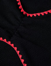 Halter Cut Out Swimsuit, Black (BLACK), large