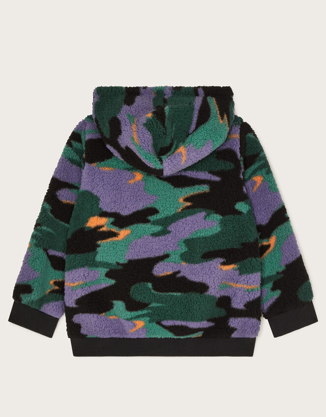 Camo Borg Fleece Hoodie, Multi (MULTI), large