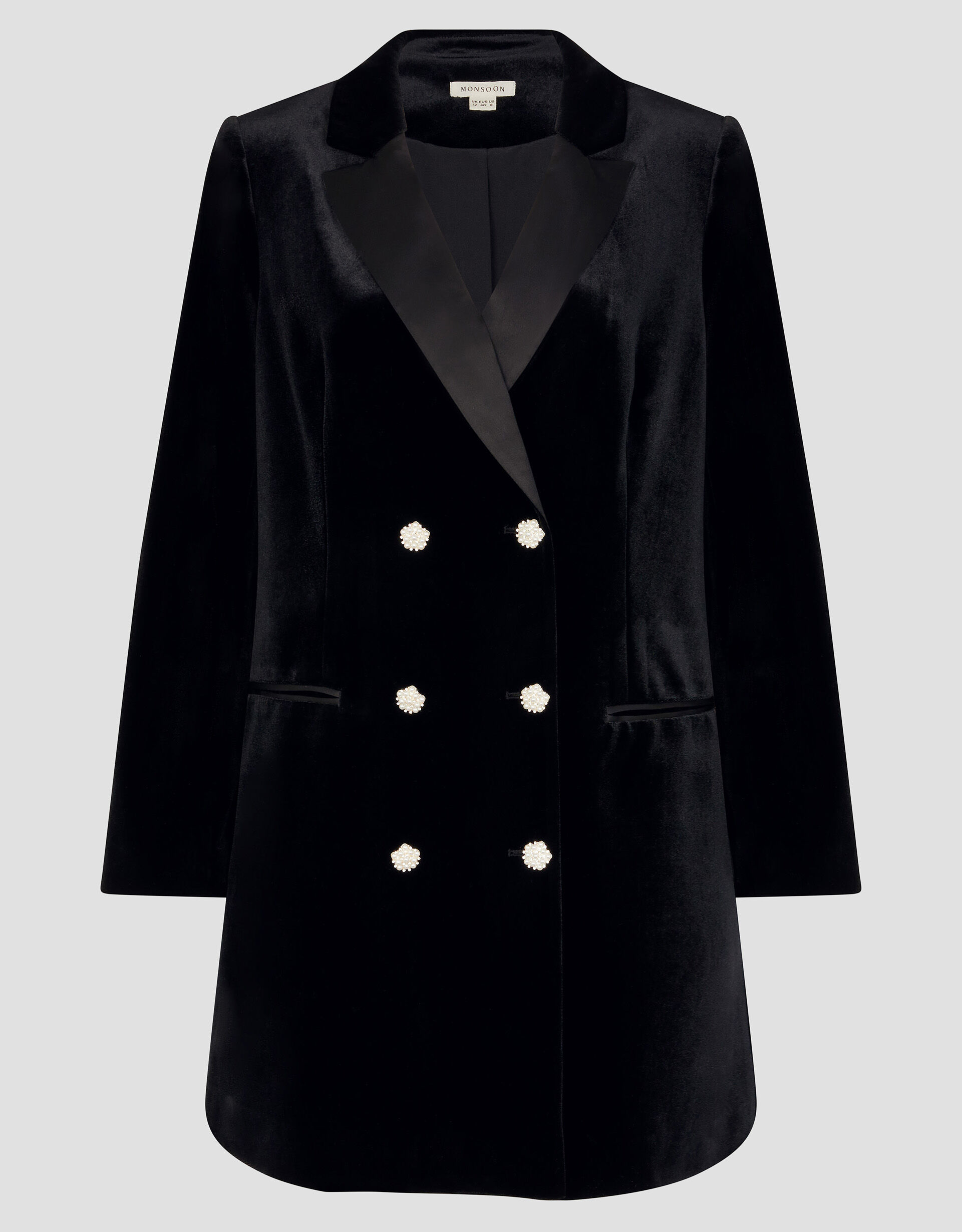 Velvet coat dress uk outlet