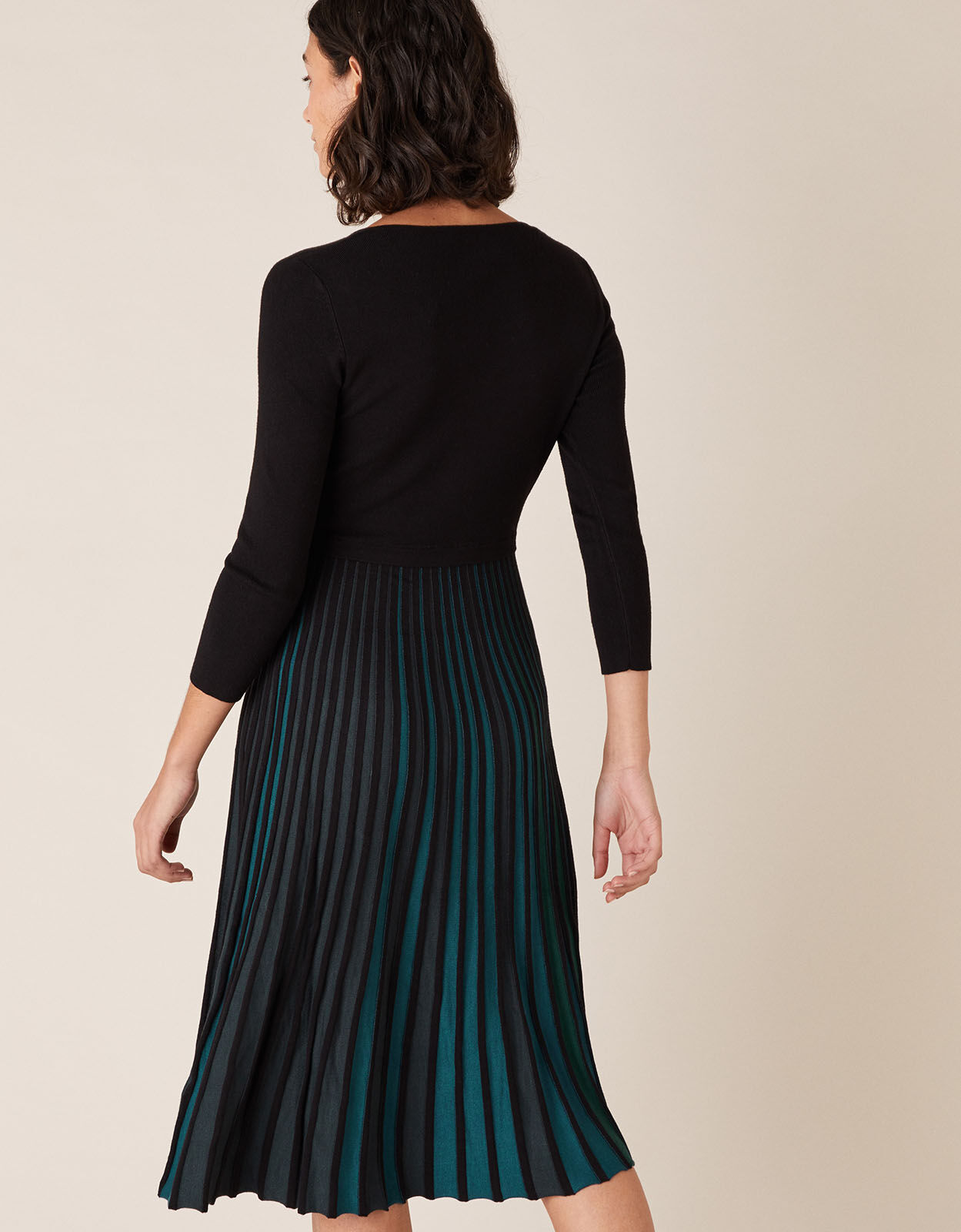 pleated midi dress uk
