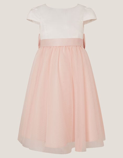 Satin Bridesmaid Dress, Pink (PINK), large