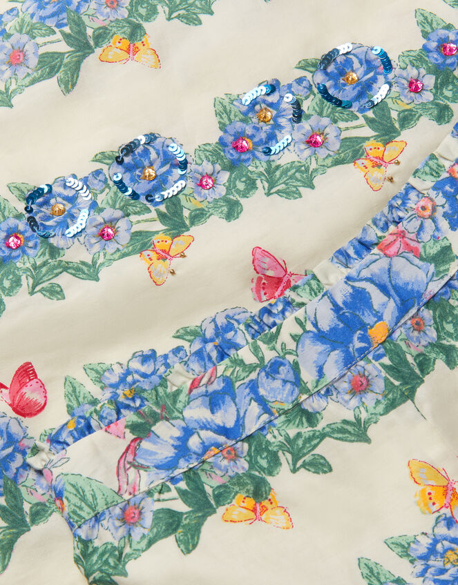 Clara Floral Print Top & Trouser Set, Ivory (IVORY), large