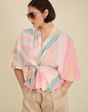 Tallulah and Hope Print Tie Blouse, Multi (MULTI), large