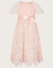 May Butterfly Lace Border Dress, Pink (PALE PINK), large