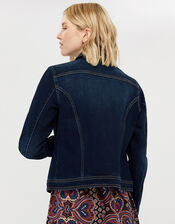 Daria Denim Jacket with Organic Cotton and Recycled Polyester, Blue (INDIGO), large