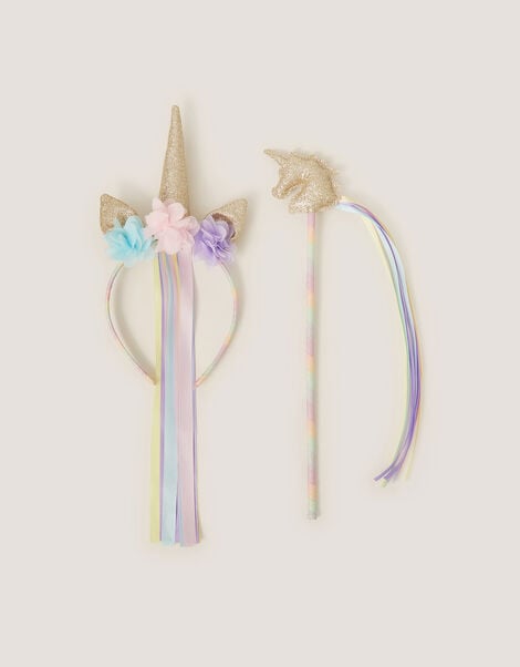 Unicorn Headband & Wand Set, , large
