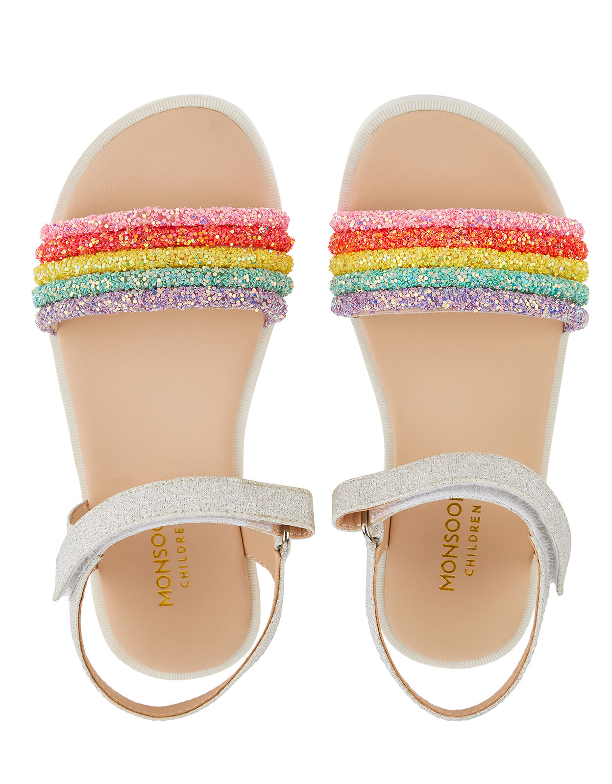 rainbow sandals with ankle strap