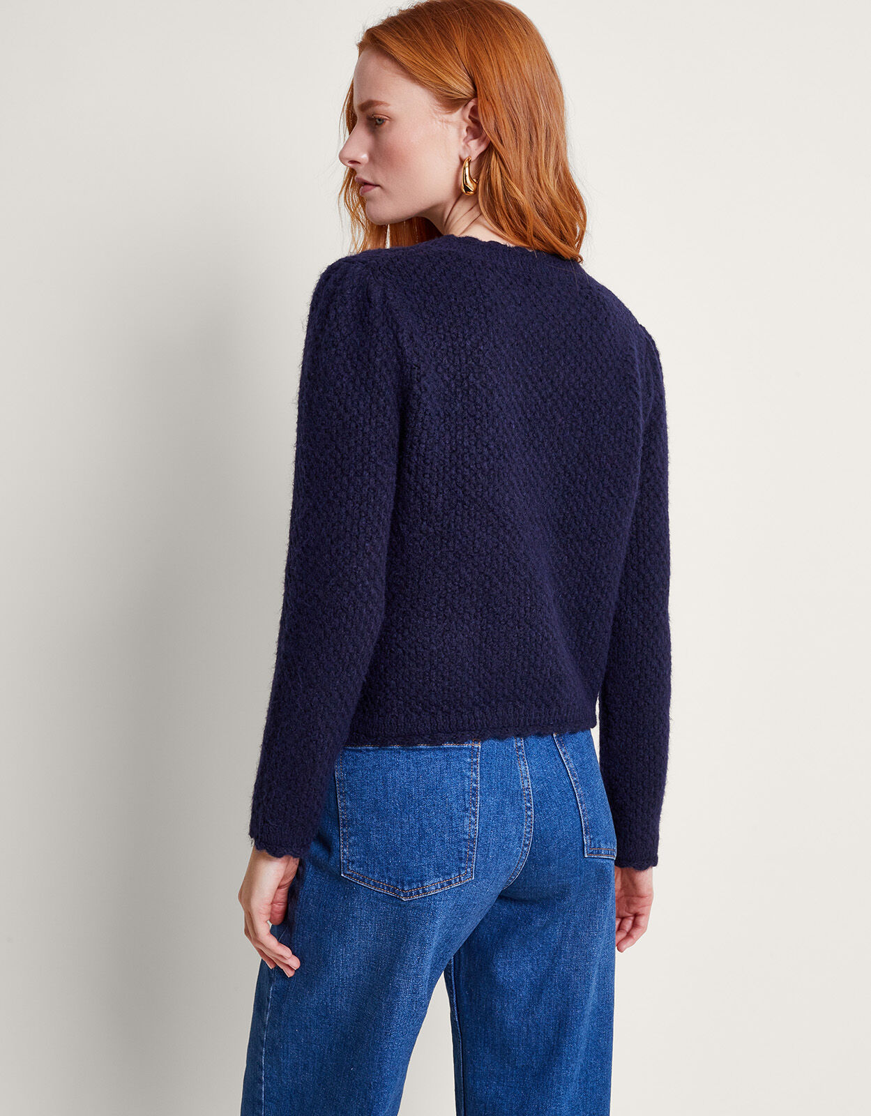 Monsoon navy on sale cardigan