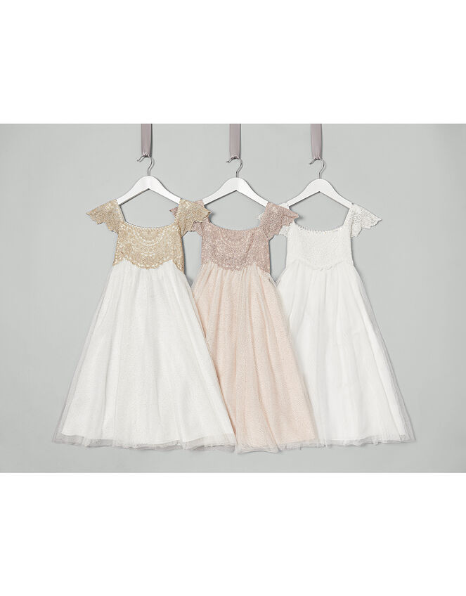 Estella Sparkle Occasion Dress, Gold (GOLD), large