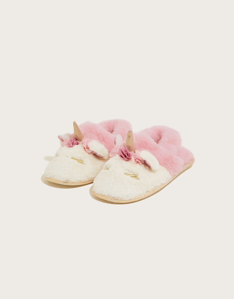 Rosy Unicorn Slingback Slippers Pink, Pink (PINK), large