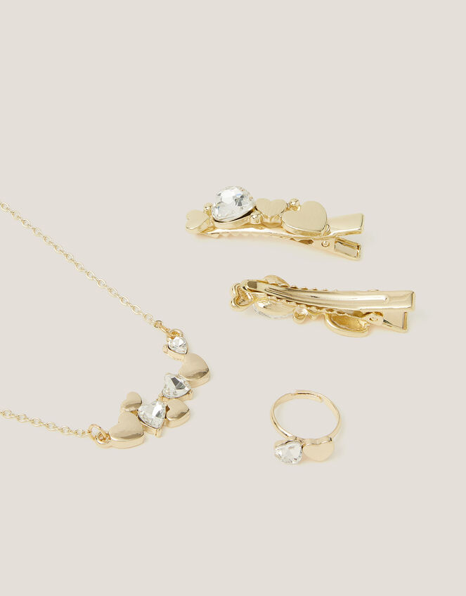 Jewel Heart Hair & Jewellery Set, , large