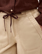 Megan Cropped Barrel Trousers, Natural (ECRU), large