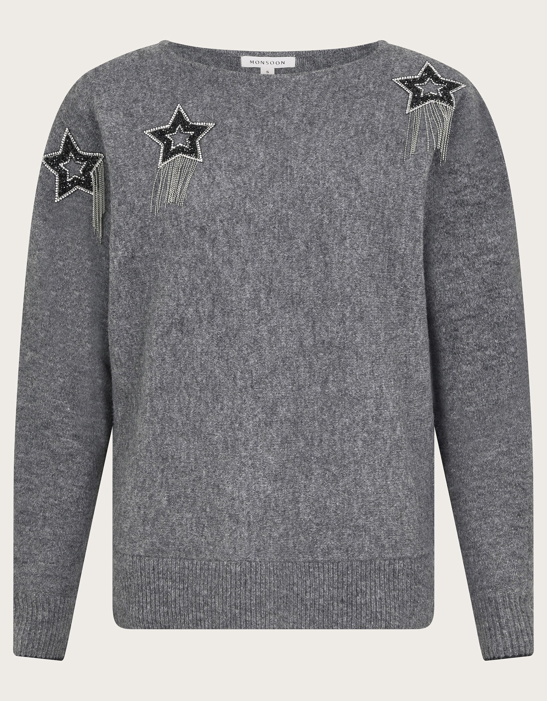 Monsoon grey jumper discount