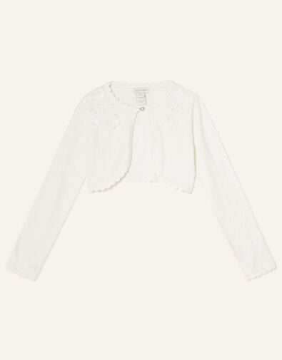 3D Floral Cardigan, Ivory (IVORY), large