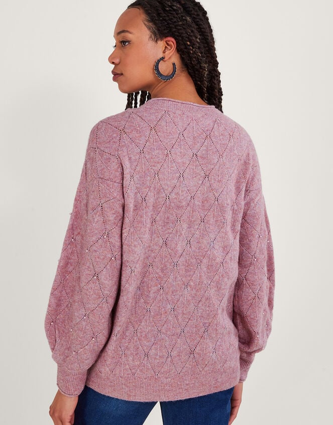 Pearl Detail Jumper, Pink (PINK), large