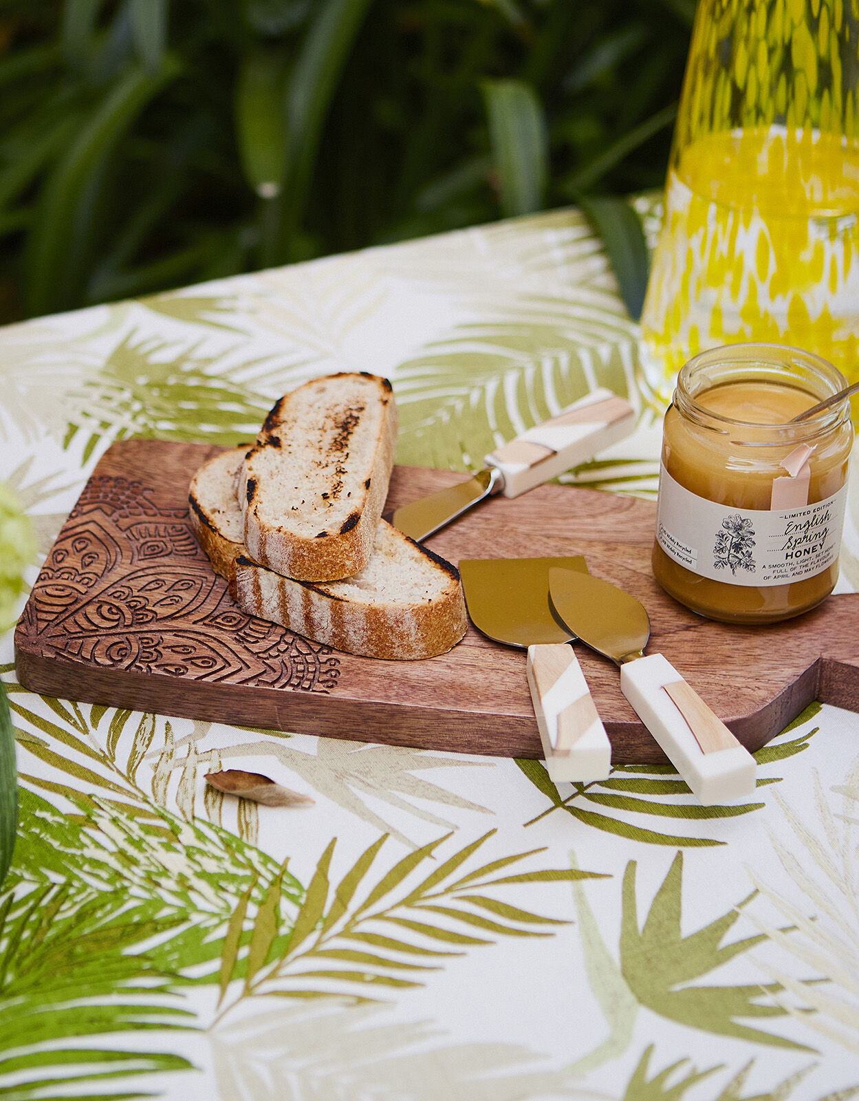 Carved Wooden Chopping Board Crockery Monsoon Global