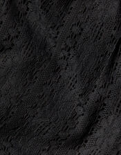 Lace Top and Trousers Set, Black (BLACK), large