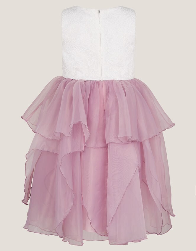 Lace Petal Flower Girl Dress, Pink (PINK), large