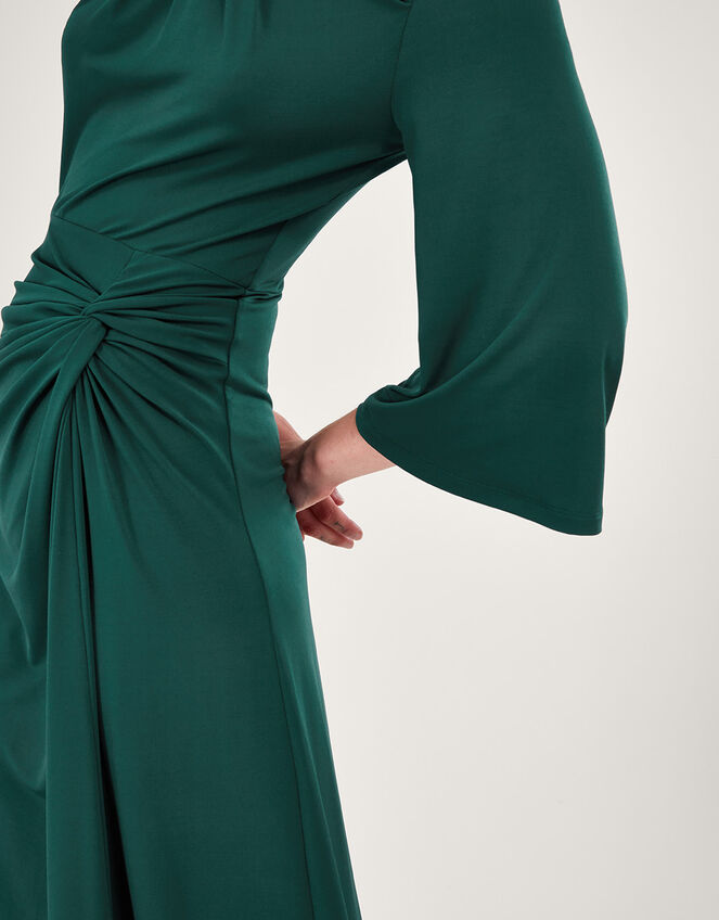 Ruched Jersey Dress Green