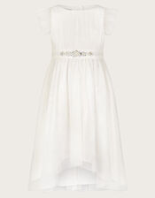 Penelope Belt Dress, Ivory (IVORY), large