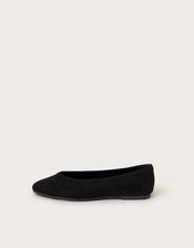 Tori Suedette Ballet Flats, Black (BLACK), large