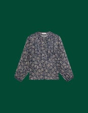 Maison Hotel Corina Floral Blouse, Teal (TEAL), large