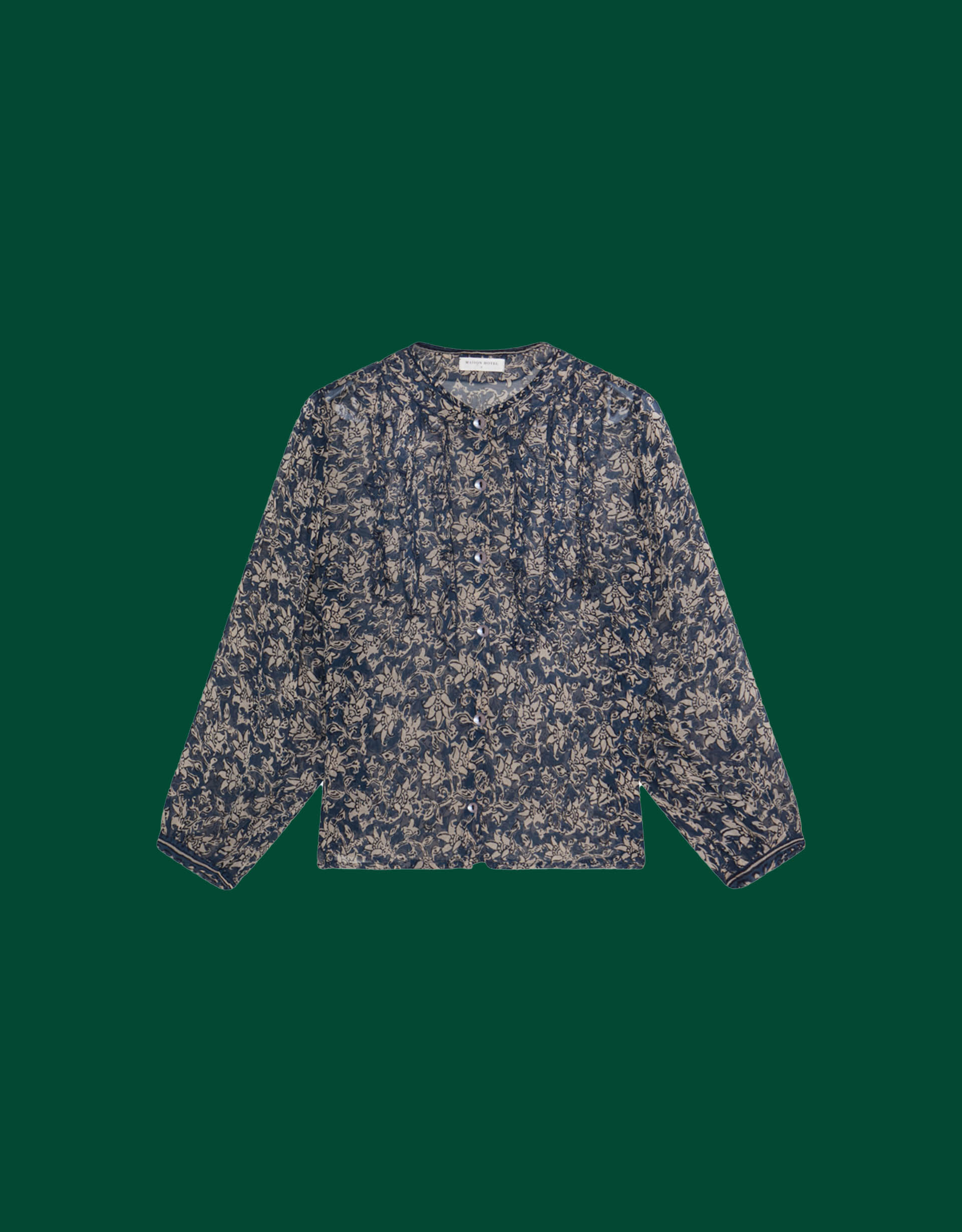 Maison Hotel Corina Floral Blouse, Teal (TEAL), large