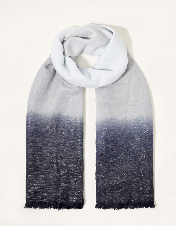 Ombre Metallic Occasion Scarf, , large