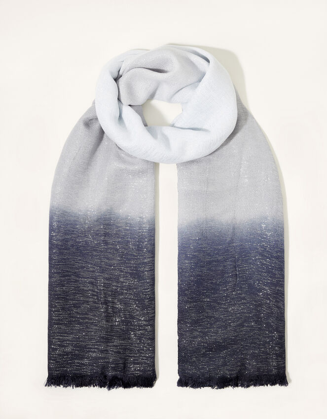 Ombre Metallic Occasion Scarf, , large