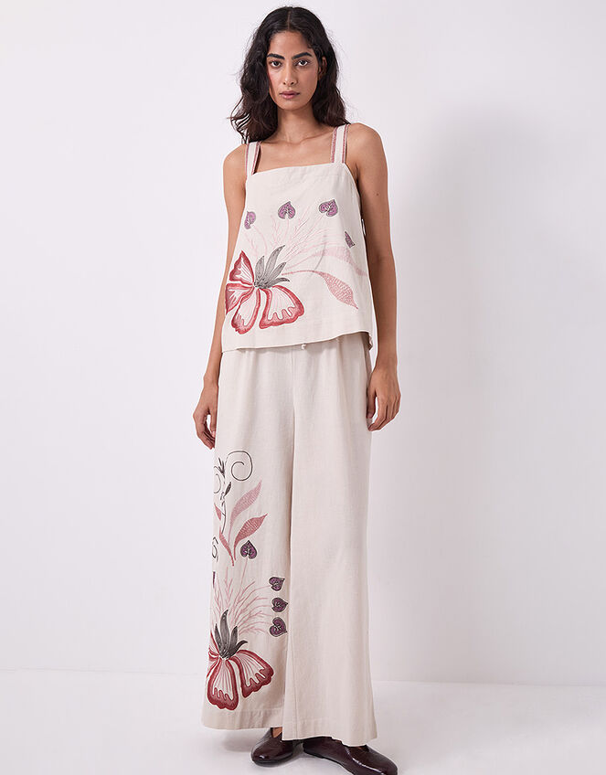 East Zhandra Embroidered Cami Top, Camel (BEIGE), large