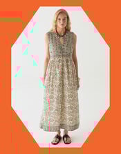 Maison Hotel Eugenie Midi Dress, Multi (MULTI), large