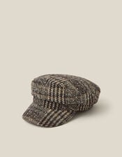 Myla Check Baker Boy Hat, , large