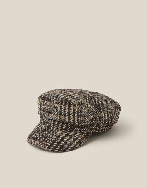 Myla Check Baker Boy Hat, , large