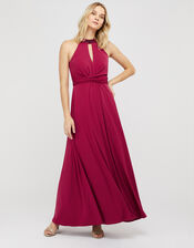 Izzie Embellished Jersey Maxi Dress, Pink (PINK), large