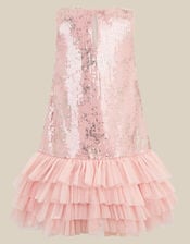Sofia Sequin Ruffle Party Dress, Pink (PINK), large