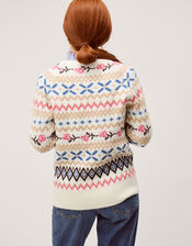 Fee Fair Isle Sweater, Ivory (IVORY), large