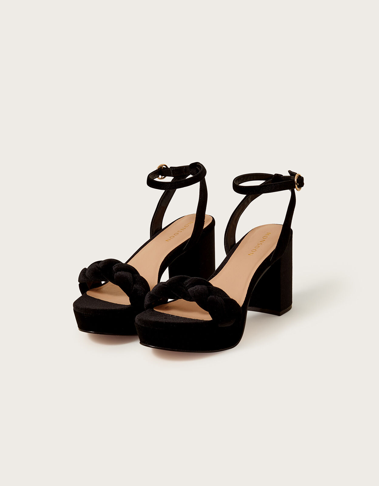 Platform Heels in Black, Green & Velvet - REVOLVE