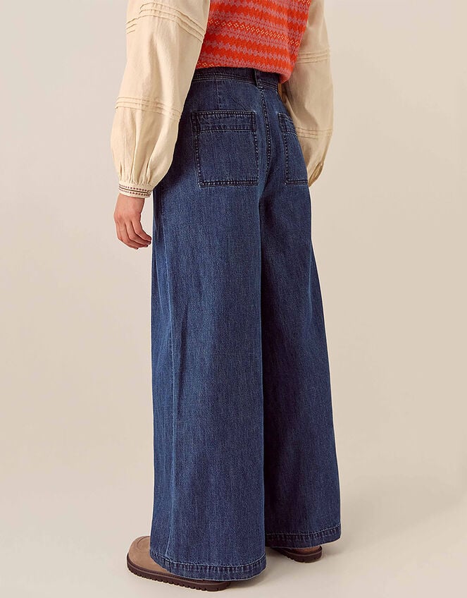 East Reyna Denim Trouser, Blue (INDIGO), large