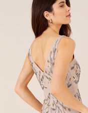 Malika Sleeveless Maxi Dress, Nude (NUDE), large