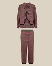 Charlie Check Print Long Pyjamas Set, Multi (MULTI), large