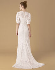 Nicky Beaded Lace Bridal Dress, Ivory (IVORY), large