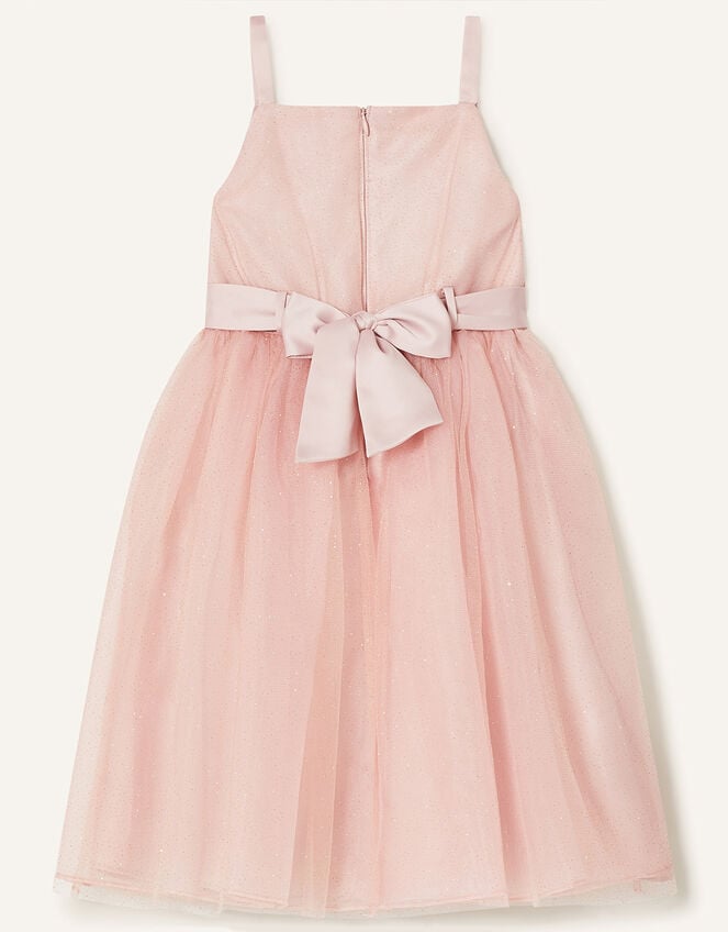 Blossom Glitter Tulle Dress, Pink (PINK), large