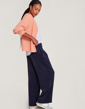 Super-Soft Pointelle Cardigan, Orange (PEACH), large
