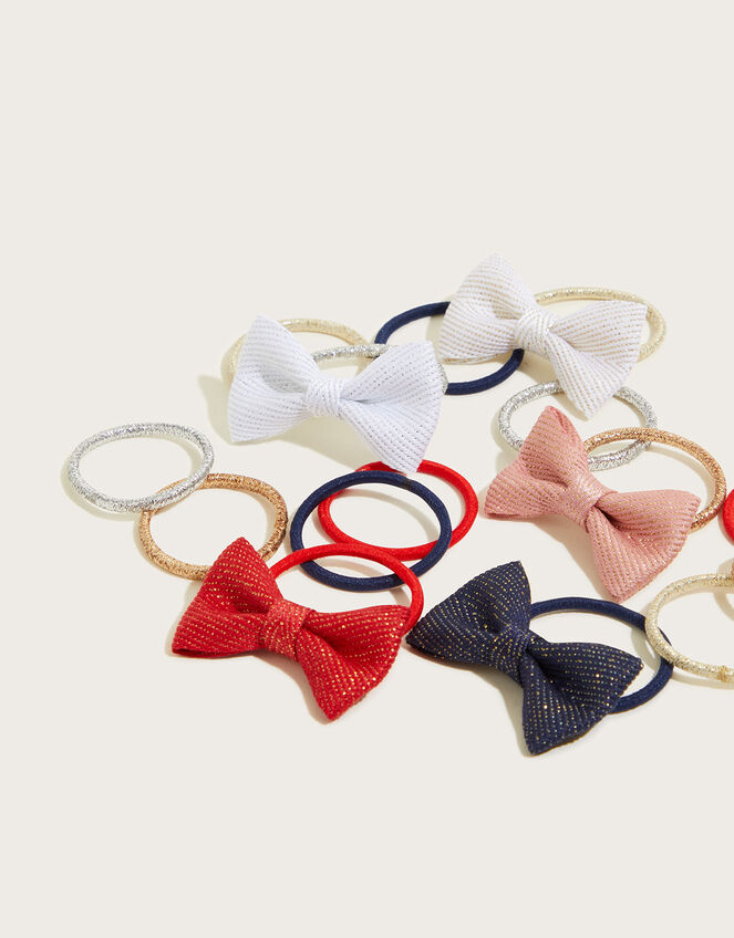School Mini Bow Hairband Set, , large