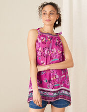Kitty Floral Cami in LENZING™ ECOVERO™, Pink (PINK), large