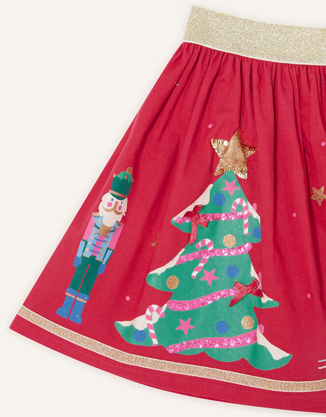 Christmas Applique Skirt, Red (RED), large