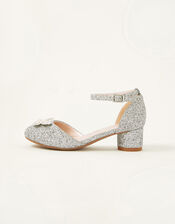 Butterfly Glitter Heels, Silver (SILVER), large