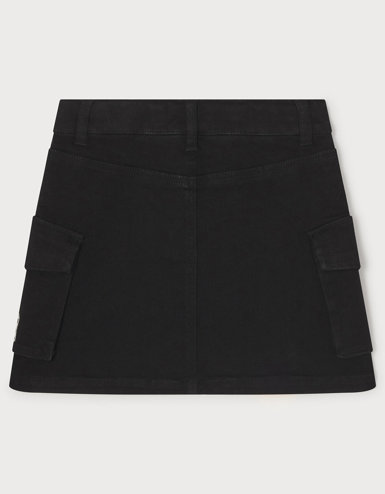 Clip belt store denim skirt